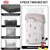 image:imageJay Franco Comforter Set Includes Sheets and Pillow Covers  Soft and Cozy Bed Set for Stylish Room Decor Official Licensed Bedding Multi  Hello Kitty 7 Piece QueenBeige  Mickey and Friends