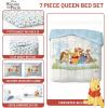 image:imageJay Franco Comforter Set Includes Sheets and Pillow Covers  Soft and Cozy Bed Set for Stylish Room Decor Official Licensed Bedding Multi  Hello Kitty 7 Piece QueenWhite  Winnie the Pooh