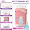 image:imageJay Franco Comforter Set Includes Sheets and Pillow Covers  Soft and Cozy Bed Set for Stylish Room Decor Official Licensed Bedding Multi  Hello Kitty 7 Piece QueenPink  Princess Cinderella