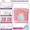 image:imageJay Franco Comforter Set Includes Sheets and Pillow Covers  Soft and Cozy Bed Set for Stylish Room Decor Official Licensed Bedding Multi  Hello Kitty 7 Piece QueenPink  Princess Cinderella