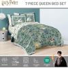 image:imageJay Franco Comforter Set Includes Sheets and Pillow Covers  Soft and Cozy Bed Set for Stylish Room Decor Official Licensed Bedding Multi  Hello Kitty 7 Piece QueenGreen  Harry Potter