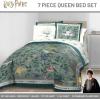 image:imageJay Franco Comforter Set Includes Sheets and Pillow Covers  Soft and Cozy Bed Set for Stylish Room Decor Official Licensed Bedding Multi  Hello Kitty 7 Piece QueenGreen  Harry Potter