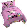image:imageJay Franco Comforter Set Includes Sheets and Pillow Covers  Soft and Cozy Bed Set for Stylish Room Decor Official Licensed Bedding Multi  Hello Kitty 7 Piece QueenPink  Minnie Mouse 02