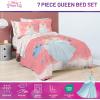image:imageJay Franco Comforter Set Includes Sheets and Pillow Covers  Soft and Cozy Bed Set for Stylish Room Decor Official Licensed Bedding Multi  Hello Kitty 7 Piece QueenPink  Princess Cinderella