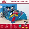 image:imageJay Franco Comforter Set Includes Sheets and Pillow Covers  Soft and Cozy Bed Set for Stylish Room Decor Official Licensed Bedding Multi  Hello Kitty 7 Piece QueenBlue  Mickey Mouse