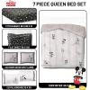 image:imageJay Franco Comforter Set Includes Sheets and Pillow Covers  Soft and Cozy Bed Set for Stylish Room Decor Official Licensed Bedding Multi  Hello Kitty 7 Piece QueenBeige  Mickey and Friends