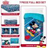 image:imageJay Franco Comforter Set Includes Sheets and Pillow Covers  Soft and Cozy Bed Set for Stylish Room Decor Official Licensed Bedding Multi  Hello Kitty 7 Piece QueenBlue  Mickey Mouse