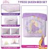 image:imageJay Franco Comforter Set Includes Sheets and Pillow Covers  Soft and Cozy Bed Set for Stylish Room Decor Official Licensed Bedding Multi  Hello Kitty 7 Piece QueenPurple  Disney Princess Rapunzel