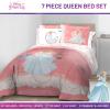 image:imageJay Franco Comforter Set Includes Sheets and Pillow Covers  Soft and Cozy Bed Set for Stylish Room Decor Official Licensed Bedding Multi  Hello Kitty 7 Piece QueenPink  Princess Cinderella