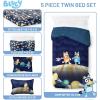 image:imageJay Franco Comforter Set Includes Sheets and Pillow Covers  Soft and Cozy Bed Set for Stylish Room Decor Official Licensed Bedding Multi  Hello Kitty 7 Piece QueenBlue  Bluey  Bingo