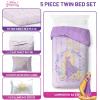 image:imageJay Franco Comforter Set Includes Sheets and Pillow Covers  Soft and Cozy Bed Set for Stylish Room Decor Official Licensed Bedding Multi  Hello Kitty 7 Piece QueenPurple  Disney Princess Rapunzel