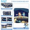 image:imageJay Franco Comforter Set Includes Sheets and Pillow Covers  Soft and Cozy Bed Set for Stylish Room Decor Official Licensed Bedding Multi  Hello Kitty 7 Piece QueenBlue  Bluey  Bingo