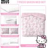 image:imageJay Franco Comforter Set Includes Sheets and Pillow Covers  Soft and Cozy Bed Set for Stylish Room Decor Official Licensed Bedding Multi  Hello Kitty 7 Piece QueenMulti  Hello Kitty