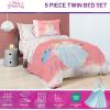 image:imageJay Franco Comforter Set Includes Sheets and Pillow Covers  Soft and Cozy Bed Set for Stylish Room Decor Official Licensed Bedding Multi  Hello Kitty 7 Piece QueenPink  Princess Cinderella