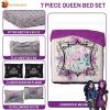 image:imageJay Franco Comforter Set Includes Sheets and Pillow Covers  Soft and Cozy Bed Set for Stylish Room Decor Official Licensed Bedding Multi  Hello Kitty 7 Piece QueenMulti  Descendants