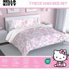 image:imageJay Franco Comforter Set Includes Sheets and Pillow Covers  Soft and Cozy Bed Set for Stylish Room Decor Official Licensed Bedding Multi  Hello Kitty 7 Piece QueenMulti  Hello Kitty