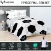 image:imageJay Franco Comforter Set Includes Sheets and Pillow Covers  Soft and Cozy Bed Set for Stylish Room Decor Official Licensed Bedding Multi  Hello Kitty 7 Piece QueenWhite  Lionel Messi