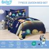 image:imageJay Franco Comforter Set Includes Sheets and Pillow Covers  Soft and Cozy Bed Set for Stylish Room Decor Official Licensed Bedding Multi  Hello Kitty 7 Piece QueenBlue  Bluey  Bingo