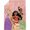image:imageJay Franco Kids Plush Throw Blanket  Soft amp Cozy Fleece Throw for Bedroom amp Couch Dcor Official Licensed Product Multi  Lady and The Tramp 46x60  Throw BlanketPink  Disney Princess