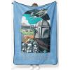 image:imageJay Franco Kids Plush Throw Blanket  Soft amp Cozy Fleece Throw for Bedroom amp Couch Dcor Official Licensed Product Multi  Lady and The Tramp 46x60  Throw BlanketBlue  the Mandalorian