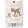 image:imageJay Franco Kids Plush Throw Blanket  Soft amp Cozy Fleece Throw for Bedroom amp Couch Dcor Official Licensed Product Multi  Lady and The Tramp 46x60  Throw BlanketBeige  Bambi
