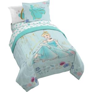 image:imageJay Franco Comforter Set Includes Sheets and Pillow Covers  Soft and Cozy Bed Set for Stylish Room Decor Official Licensed Bedding Multi  Hello Kitty 7 Piece QueenBlue  Princess Cinderella