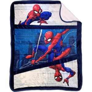 image:imageDisney Mickey Mouse Love Sherpa Throw Blanket  Measures 50 x 60 inches Kids Bedding  Fade Resistant Super Soft  Official Disney ProductMulti  Spiderman