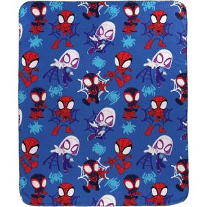 image:imageJay Franco Kids Plush Throw Blanket  Soft amp Cozy Fleece Throw for Bedroom amp Couch Dcor Official Licensed Product Grey  Fortnite 46x60  Throw BlanketBlue  Spidey  His Amazing Friends