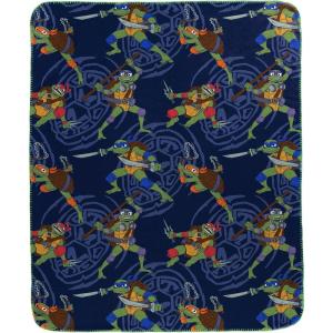 image:imageJay Franco Kids Plush Throw Blanket  Soft amp Cozy Fleece Throw for Bedroom amp Couch Dcor Official Licensed Product Grey  Fortnite 46x60  Throw BlanketBlue  Tmnt