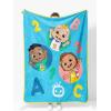 image:imageSunny Side Up Bluey amp Friends Plush Throw Blanket  Measures 46 x 60 Inches  Super Soft amp Cozy Fleece Kids BeddingBlue  Cocomelon