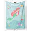 image:imageSunny Side Up Bluey amp Friends Plush Throw Blanket  Measures 46 x 60 Inches  Super Soft amp Cozy Fleece Kids BeddingTeal  Little Mermaid