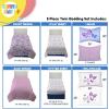 image:imageSunny Side Up Bluey amp Friends Toddler Comforter Set  4 Piece Preschool Bedding Includes Comforter Sheets amp Pillow Cover  Super Soft Microfiber Bed SetPurple  Butterfly