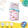 image:imageSunny Side Up Bluey amp Friends Toddler Comforter Set  4 Piece Preschool Bedding Includes Comforter Sheets amp Pillow Cover  Super Soft Microfiber Bed SetPink  Rainbow Unicorns