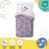 image:imageSunny Side Up Bluey amp Friends Toddler Comforter Set  4 Piece Preschool Bedding Includes Comforter Sheets amp Pillow Cover  Super Soft Microfiber Bed SetPurple  Butterfly