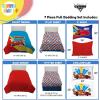 image:imageSunny Side Up Bluey amp Friends Toddler Comforter Set  4 Piece Preschool Bedding Includes Comforter Sheets amp Pillow Cover  Super Soft Microfiber Bed SetMulti  Cars