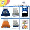 image:imageSunny Side Up Bluey amp Friends Toddler Comforter Set  4 Piece Preschool Bedding Includes Comforter Sheets amp Pillow Cover  Super Soft Microfiber Bed SetBlue  Blippi