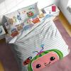 image:imageSunny Side Up Bluey amp Friends Toddler Comforter Set  4 Piece Preschool Bedding Includes Comforter Sheets amp Pillow Cover  Super Soft Microfiber Bed SetTeal  Cocomelon