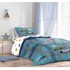 image:imageSunny Side Up Bluey amp Friends Toddler Comforter Set  4 Piece Preschool Bedding Includes Comforter Sheets amp Pillow Cover  Super Soft Microfiber Bed SetBlue  on the Go