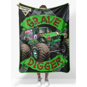 image:imageSunny Side Up Bluey amp Friends Plush Throw Blanket  Measures 46 x 60 Inches  Super Soft amp Cozy Fleece Kids BeddingBlack  Monster Jam