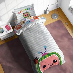 image:imageSunny Side Up Bluey amp Friends Toddler Comforter Set  4 Piece Preschool Bedding Includes Comforter Sheets amp Pillow Cover  Super Soft Microfiber Bed SetTeal  Cocomelon