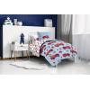 image:imageJay Franco Bluey amp Bingo Queen Comforter Set  7 Piece Bedding Includes Sheet Set amp Pillow Covers  Super Clouds amp Stars Cozy BeddingBlue  Fire Truck