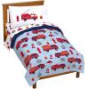 image:imageJay Franco Bluey amp Bingo Queen Comforter Set  7 Piece Bedding Includes Sheet Set amp Pillow Covers  Super Clouds amp Stars Cozy BeddingBlue  Fire Truck