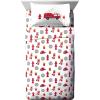 image:imageJay Franco Bluey amp Bingo Queen Comforter Set  7 Piece Bedding Includes Sheet Set amp Pillow Covers  Super Clouds amp Stars Cozy BeddingBlue  Fire Truck