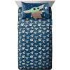 image:imageJay Franco Bluey amp Bingo Queen Comforter Set  7 Piece Bedding Includes Sheet Set amp Pillow Covers  Super Clouds amp Stars Cozy BeddingGray  Mandalorian