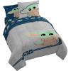 image:imageJay Franco Bluey amp Bingo Queen Comforter Set  7 Piece Bedding Includes Sheet Set amp Pillow Covers  Super Clouds amp Stars Cozy BeddingGray  Mandalorian