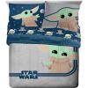 image:imageJay Franco Bluey amp Bingo Queen Comforter Set  7 Piece Bedding Includes Sheet Set amp Pillow Covers  Super Clouds amp Stars Cozy BeddingGray  Mandalorian