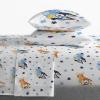 image:imageJay Franco Bluey amp Bingo Queen Comforter Set  7 Piece Bedding Includes Sheet Set amp Pillow Covers  Super Clouds amp Stars Cozy BeddingMulti  Bluey