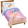 image:imageJay Franco Bluey amp Bingo Queen Comforter Set  7 Piece Bedding Includes Sheet Set amp Pillow Covers  Super Clouds amp Stars Cozy BeddingMulti  Bluey