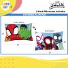 image:imageSunny Side Up Bluey amp Bingo Pack of 2 Reversible Pillowcases  Double Sided Pillow Covers  Kids Super Soft BeddingMulti  Spidey  Friends