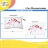 image:imageSunny Side Up Bluey amp Bingo Pack of 2 Reversible Pillowcases  Double Sided Pillow Covers  Kids Super Soft BeddingWhite  Rainbow Unicorns
